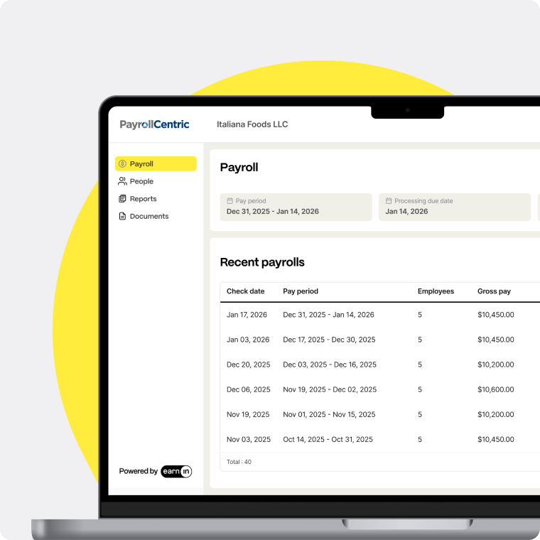 Payroll feature: Easy to use