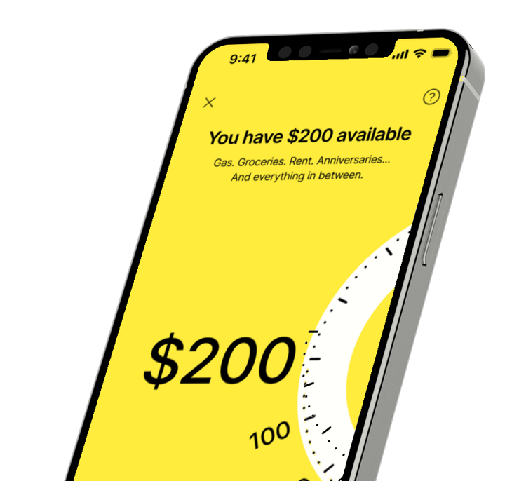 EarnIn app showing $200 available