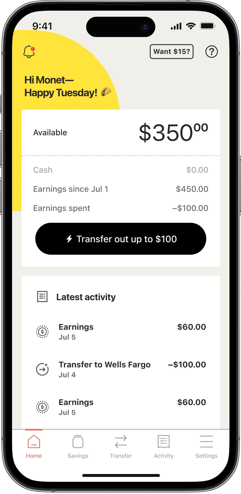 cash out app